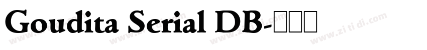 Goudita Serial DB字体转换